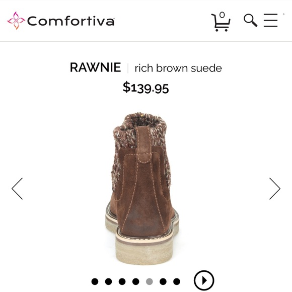 Comfortiva Rawnie rich brown suede boots, size 7.5, like new - Picture 5 of 11